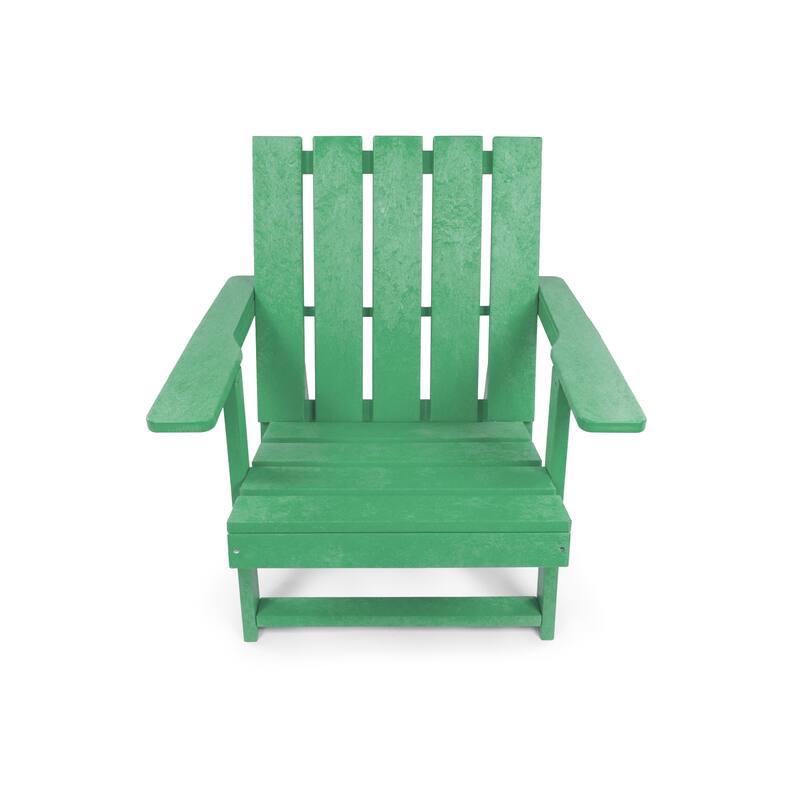 Amalfi Fully Assembled All-Weather HDPE Outdoor Folding Modern Adirondack Chair