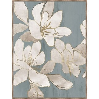 White Garden Outline II by Asia Jensen Framed Canvas Wall Art Print 32 ...