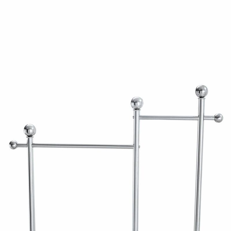 70" Tall Industrial Coat Rack for Entryway, Solid Wood & Stainless Steel, Double Layer Hanging Rack
