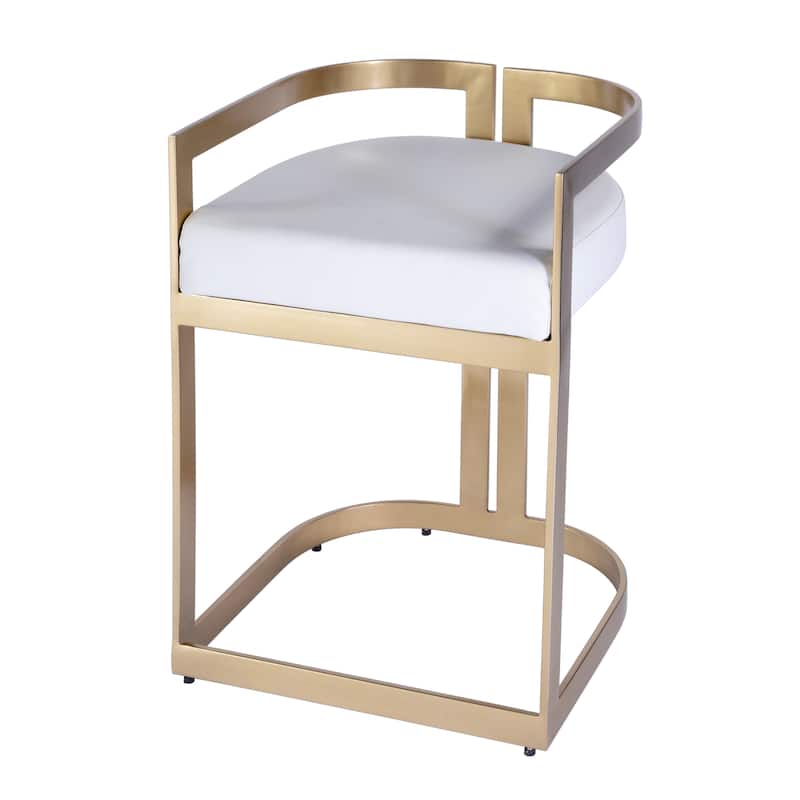 Clarence Faux Leather 23" Dining Stool