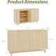 preview thumbnail 2 of 11, Modern Wood Buffet Cabinet with Storage, 2/4 Doors & Adjustable Shelves, Versatile Sideboard