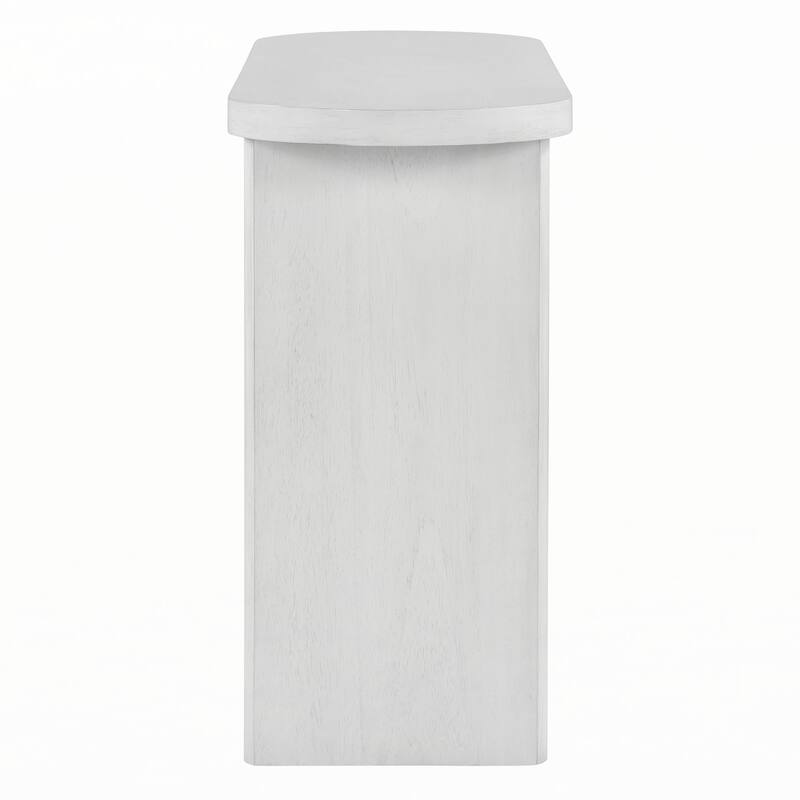 Elegant Minimalist Console Table(Antique White)