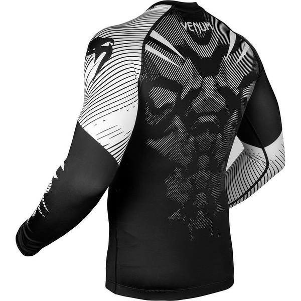 Black//White Venum No-Gi 2.0 Long Sleeve MMA Compression Rashguard