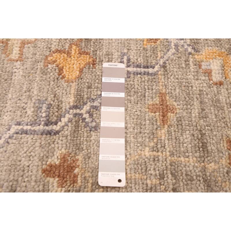 ECARPETGALLERY Hand-knotted Jules Serapi Grey Wool Rug - 8'10 x 12'0