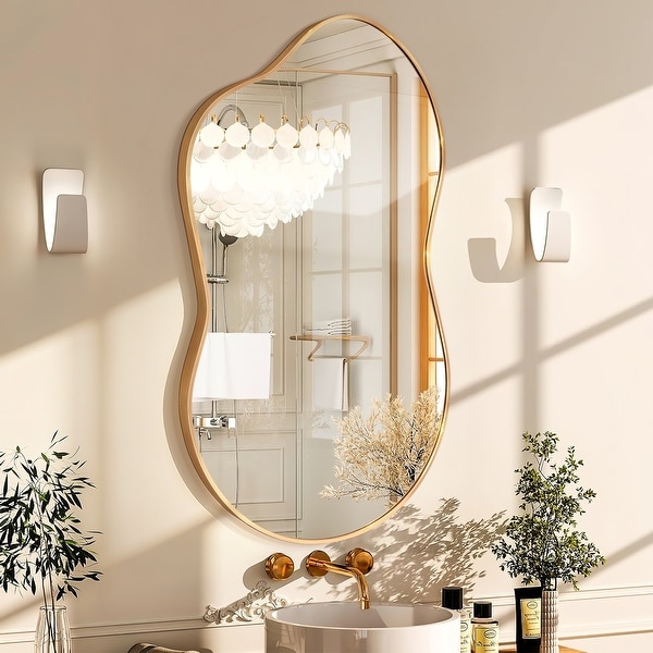 Irregular Wall Mirror Asymmetrical Decorative Wall Mirror - On