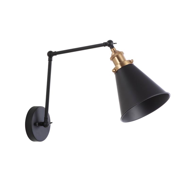 Elliot 7" Adjustable Arm Metal LED Wall Sconce, Chrome by JONATHAN Y