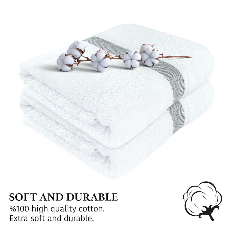 Large Bath Towel - Ultra-Absorbent Natural Cotton Bath Sheet Towel for Bathroom - 35 x 67 Inches Thick Luxury Bath Towel