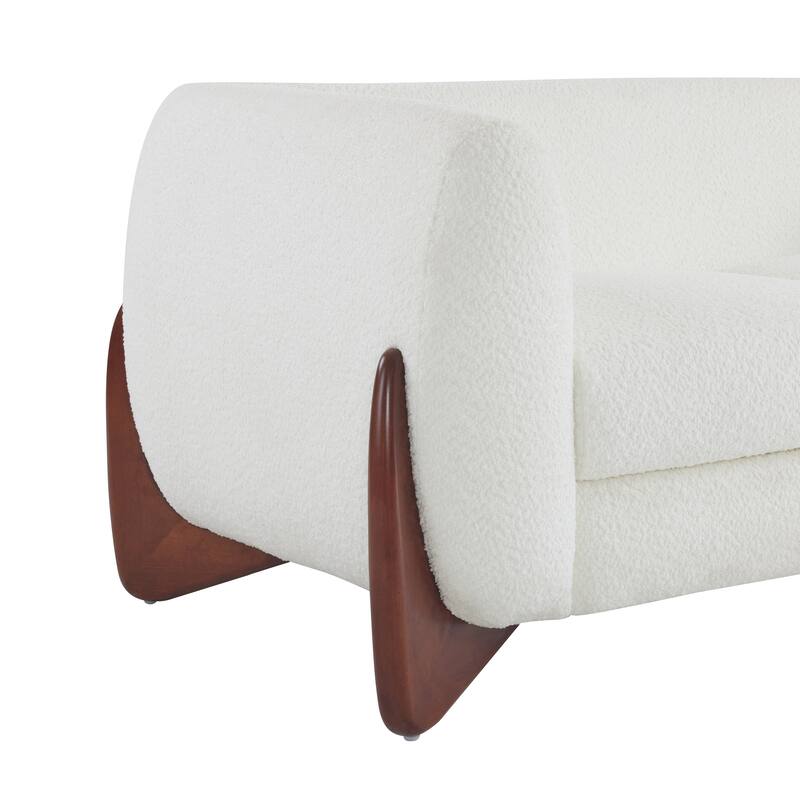 Arion Upholstered Boucle 2-Piece Living Room Sofa Set by Christopher Knight Home