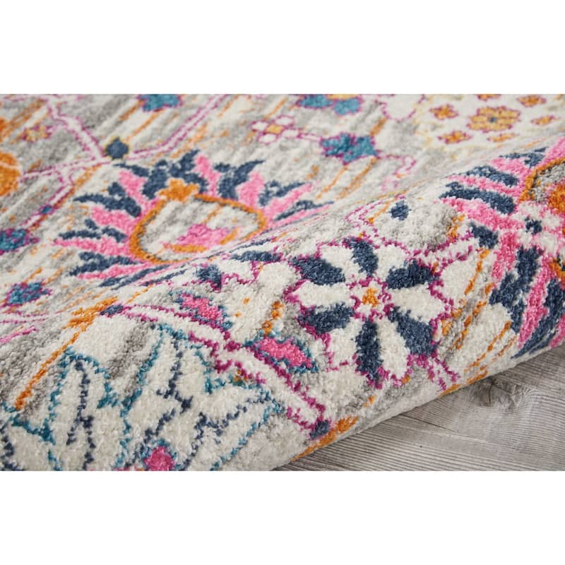 Nourison Passion Boho French Country Floral Area Rug.
