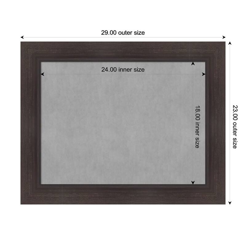 Amanti Art Sloped Black Framed - 29 x 23 in - Sloped Espresso