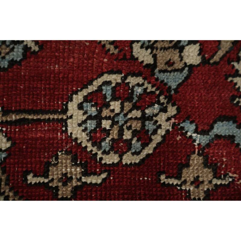 Hand Knotted Oriental 100% Wool Carpet Traditional Floral Beige & Ivories Sultanabad (Ziegler) Area Rug - 11' 0'' X 9' 1''