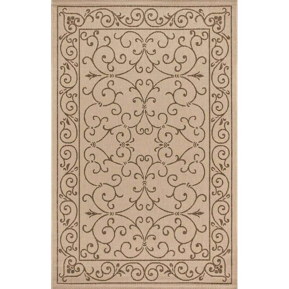 JONATHAN Y Filigree Textured Weave Indoor/Outdoor Area Rug