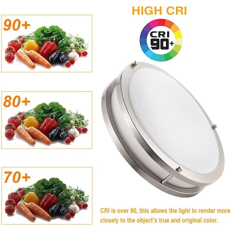 36W LED Ceiling Light Fixture 13 inch Flush Mount Light Fixture