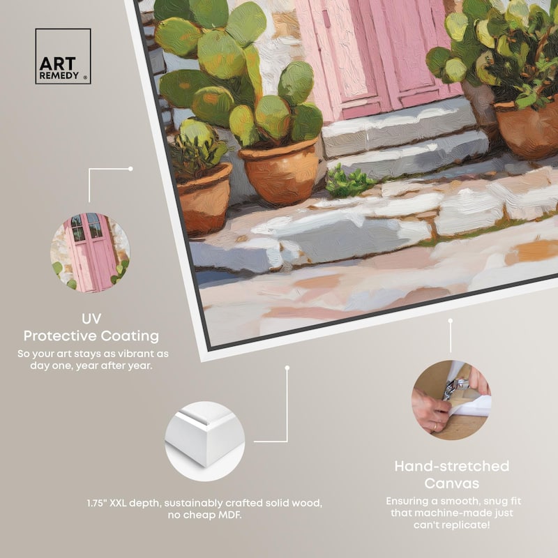 Pink Door I Canvas by Art Remedy