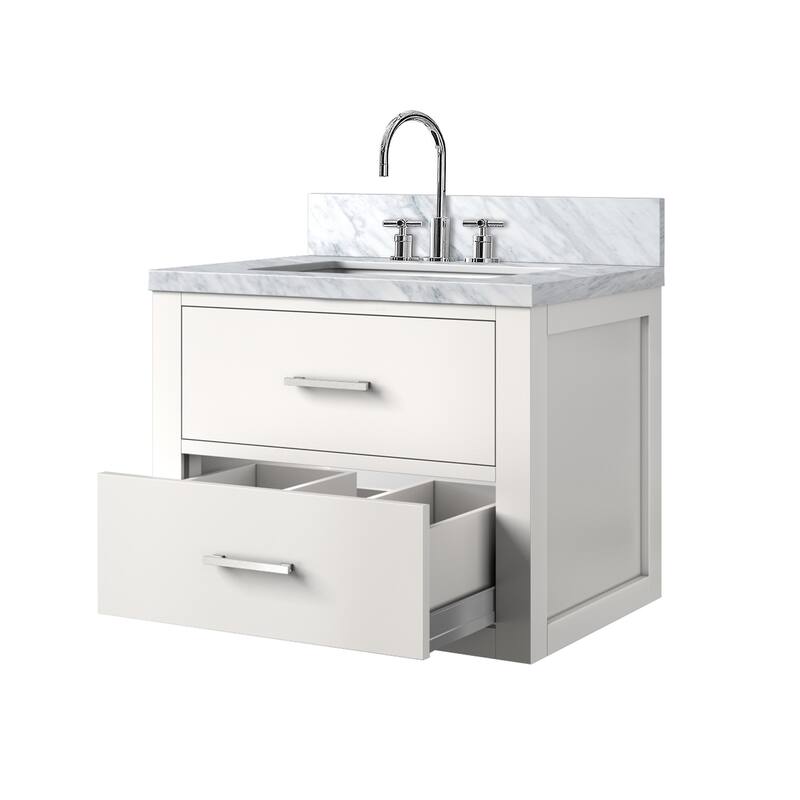 Castor Bath Vanity with Acrylic Top, Sink and Faucet
