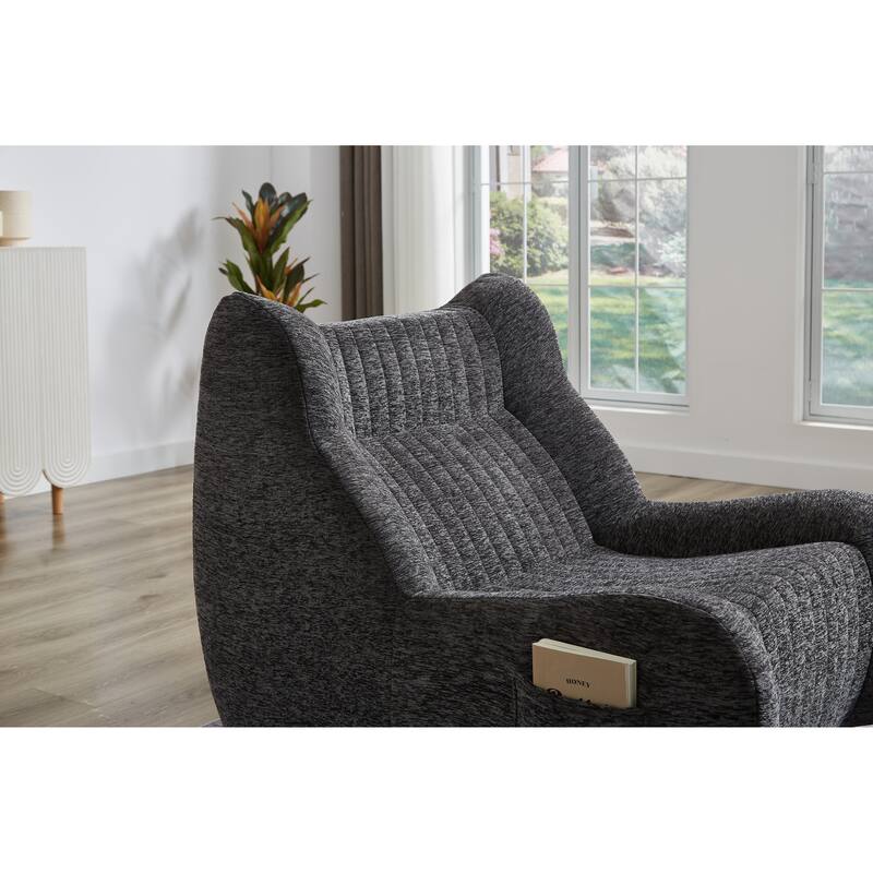 Giant Bean Bag Chair for Adults, Beanbag Fireside Lounger Chair Lazy Floor Sofa Accent Chair for Living Room, Bedroom