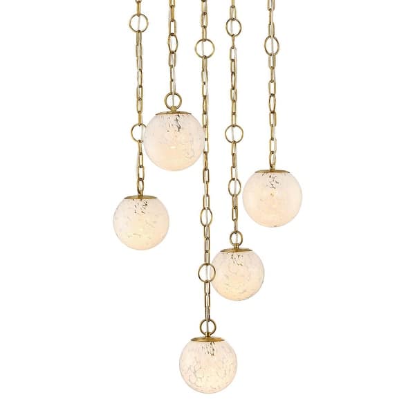 slide 2 of 5, Designers Fountain D329M-5CH Wine Flower 5 Light 25" Wide Chandelier Brushed Gold