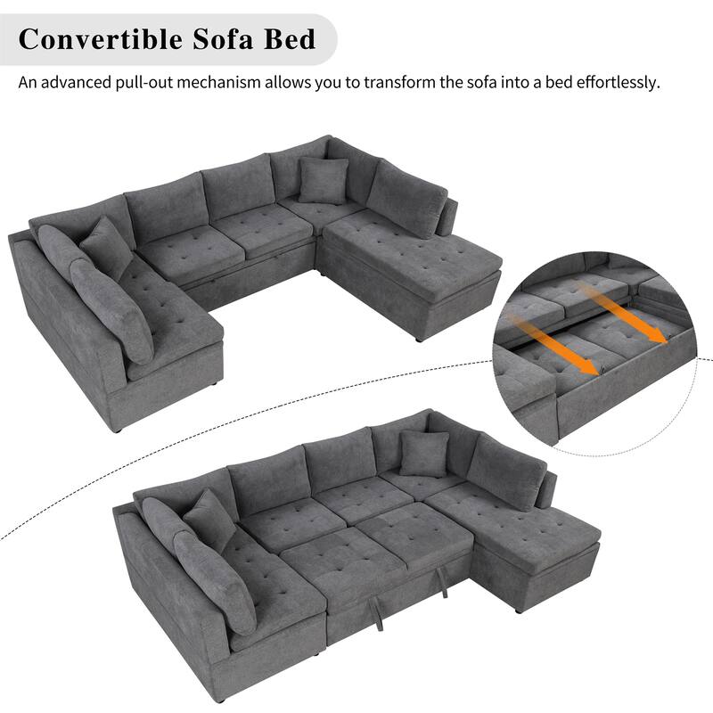 117.3" Oversized Sectional Sofa