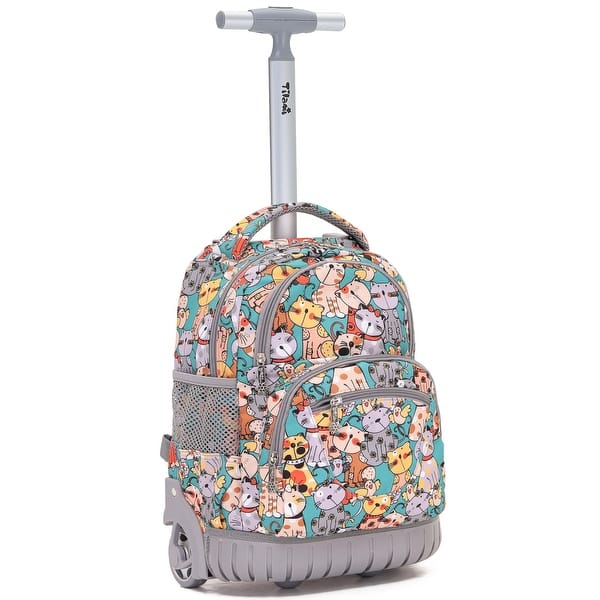 16 Inches Rolling Backpack, Boys&Girls Wheeled Backpack School Travel Student Bag Kids Rolling Backpack, Cat - Bed Bath & Beyond - 42714462 16 Inches Rolling Backpack, Boys&Girls Wheeled Backpack School Travel Student Bag Kids Rolling Backpack, Cat - Bed Bath & Beyond - 42714462