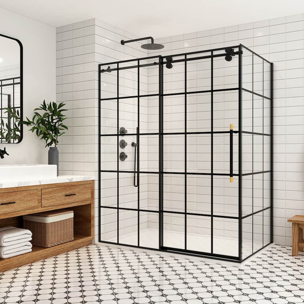 Puente Rectangle Single Sliding Framed Shower Enclosure