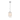 Selene 1 light Brass Pendant