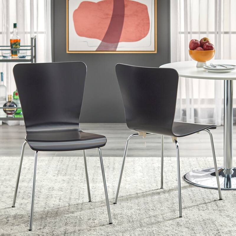Porch & Den Erie Chairs (Set of 2) - Black