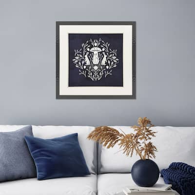 Paragon Rabbits and Mushrooms II Framed Art