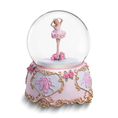 Curata 4" Rotating Ballerina (Plays Swan Lake) 100mm Resin Waterglobe