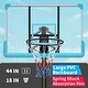 preview thumbnail 2 of 5, Roomfitters Portable Basketball Hoop with 44 Inch Backboard, Adjustable Height 7.5-10ft and Stable Base with Wheels