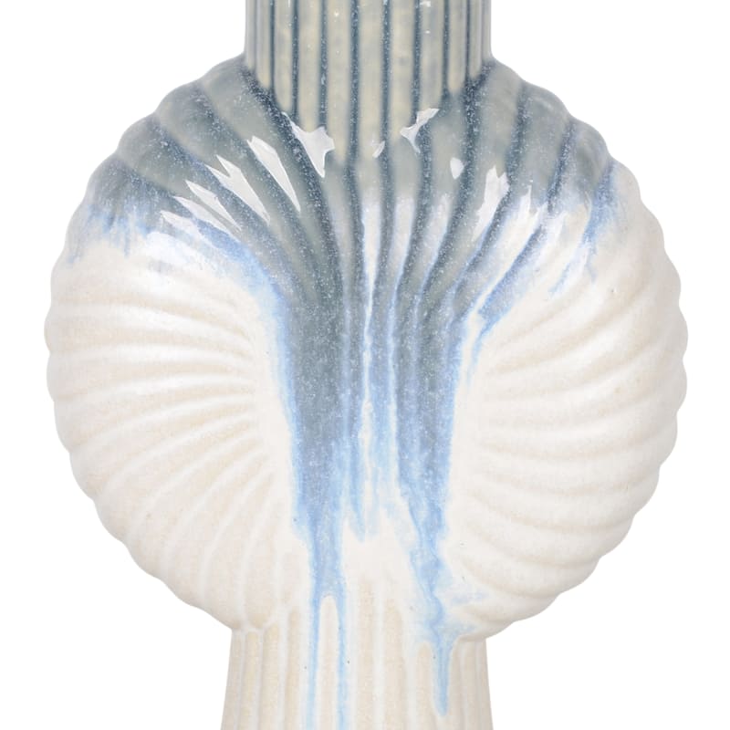 Ceramic Decorative Vase Gradient Glaze Capri Style Shell Design