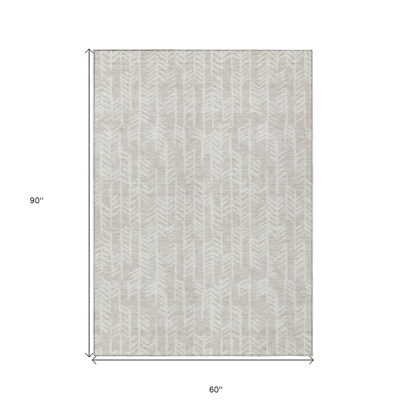 HomeRoots Tribal Transitional Rectangle Outdoor Rug
