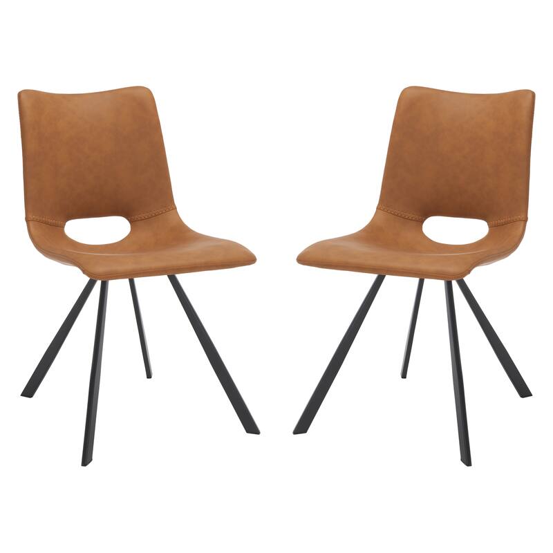 SAFAVIEH Josefina Mid-Century Dining Chair (Set of 2) - 24 In. W x 19 In. D x 33 In. H - 24Wx19Dx33H