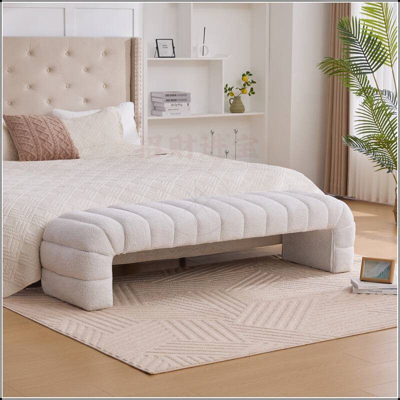 69.7"Wide Upholstered Armless Bed Bench