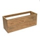 preview thumbnail 3 of 1, Teak VHS Cassette/paperback Book Rack - 15" W x 6" H x 5-1/4" D
