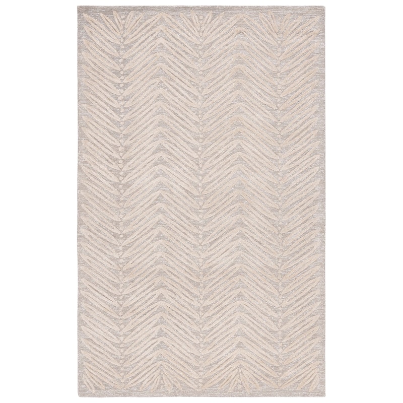 Martha Stewart by SAFAVIEH Chevron Leaves Wool/ Viscose Rug