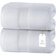 preview thumbnail 1 of 92, White Classic Luxury Cotton Oversized Bath Sheet 35x70 - Set of 2 White