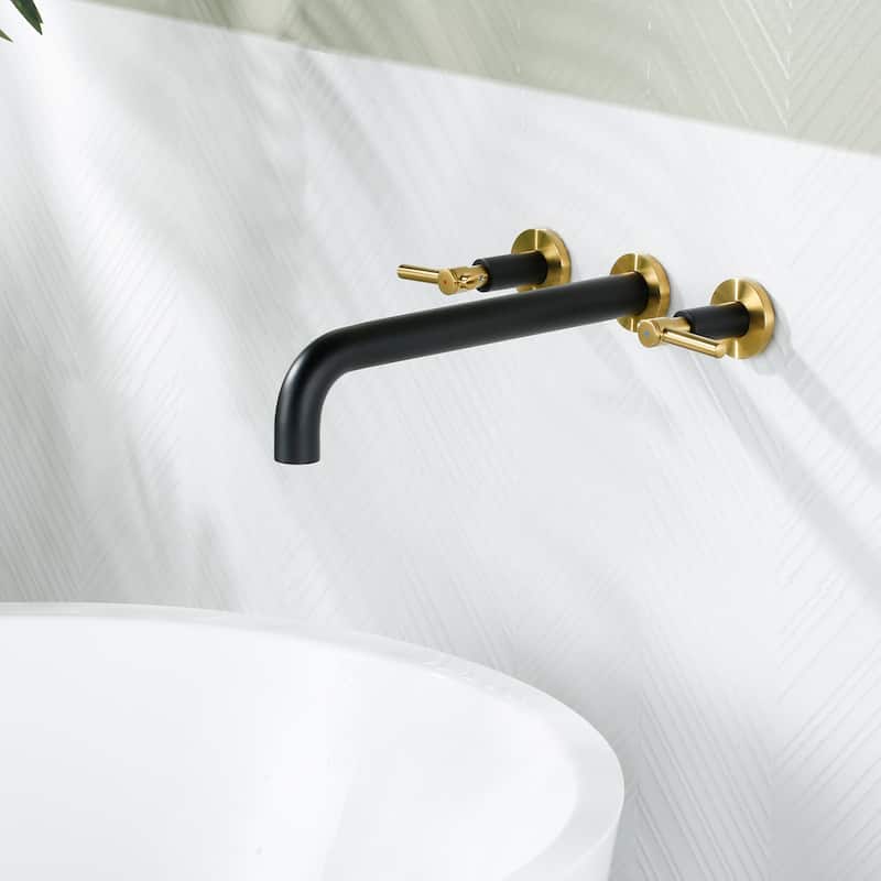 WOWOW Stainless Steel Wall-Mounted 12-Inch Bathtub Filler