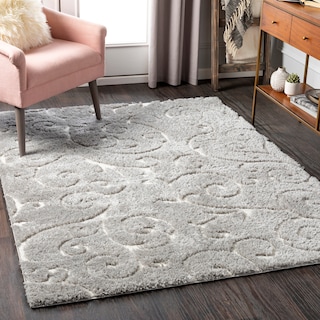 Gabbi Transitional Scroll Plush Area Rug