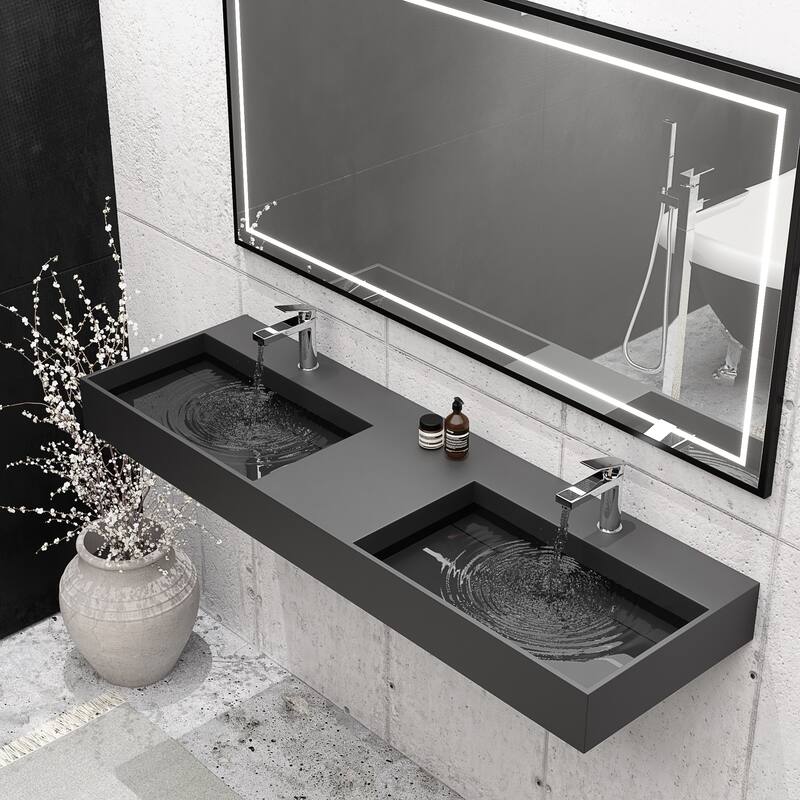 Juniper Stone Solid Surface Wall-mounted Vessel Sink