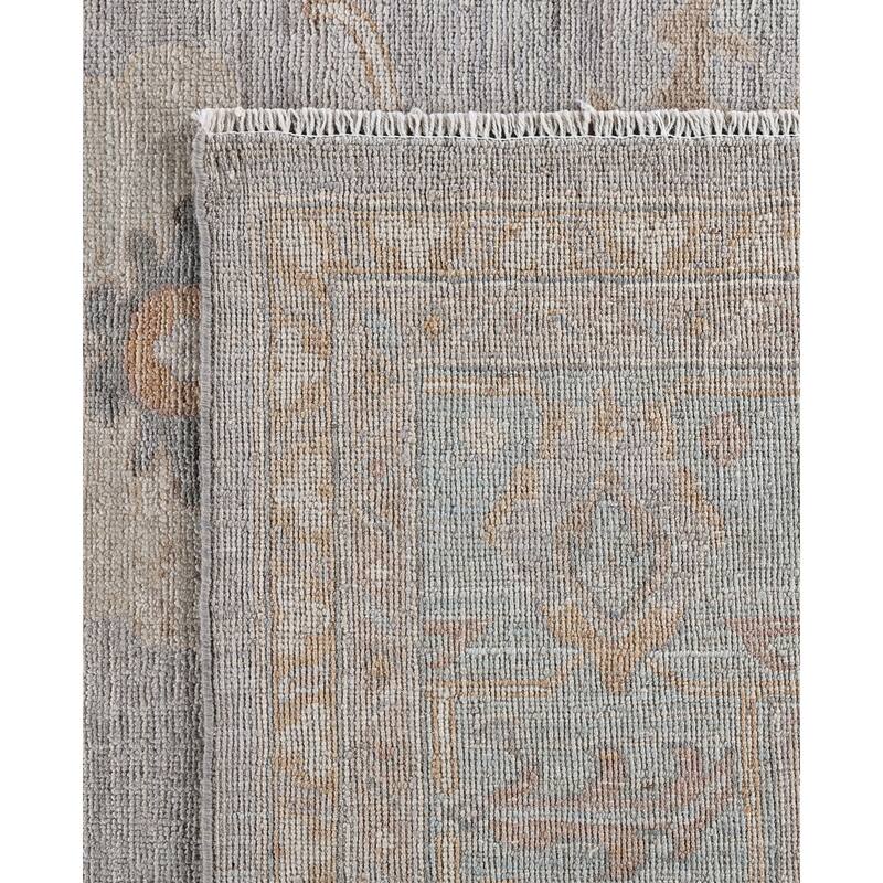 Oushak One-of-a-Kind Hand-Knotted Area Rug - Gray - 8' 4" x 9' 10"