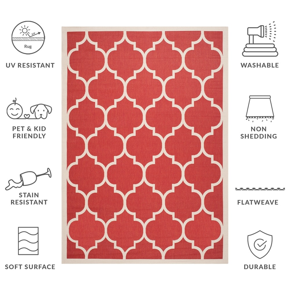 SAFAVIEH Courtyard Sibel Indoor /Outdoor Waterproof Patio Backyard Rug