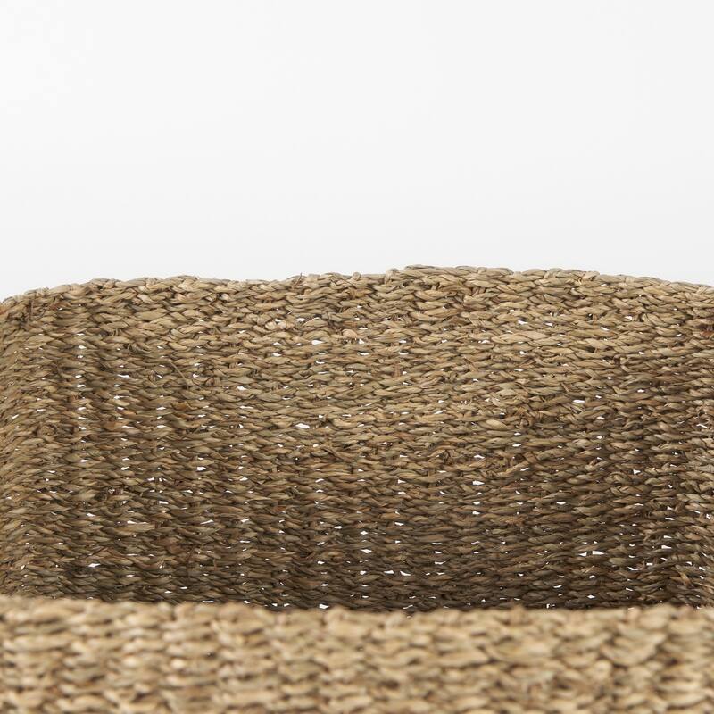 Copenhagen 15.7L x 15.7W x 15.7H (Set of 3) Medium Brown Square Twisted Seagrass Square Basket