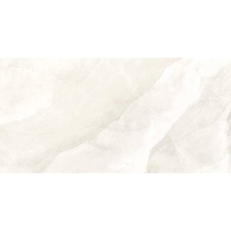 The Tile Life Geo Lust 12x24 White Porcelain Floor & Wall Tile