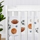 preview thumbnail 4 of 4, Sweet Jojo Designs + BreathableBaby Breathable Mesh Crib Liner Sports Themed Boy Watercolor Vintage Balls Stars - Multicolor
