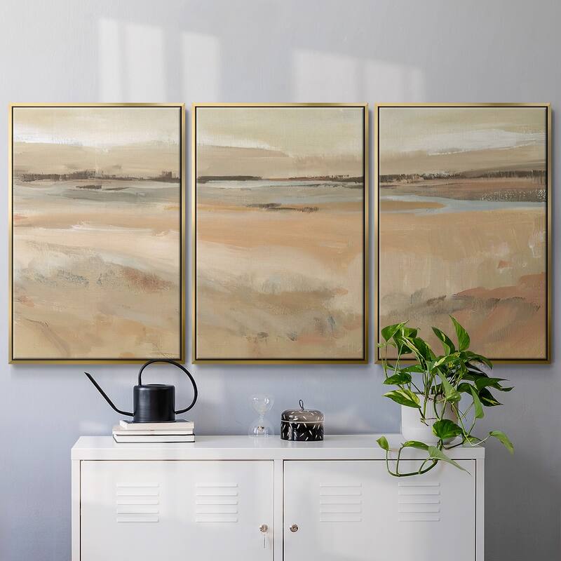 Earth Tone Landscape II - Multi Piece Framed Canvas