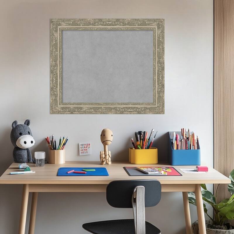 Amanti Art Filigree Gloss Black Framed