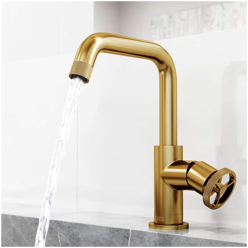 Vigo VG01047 Cass 1.2 GPM 9" H Single Handle Single Hole Bathroom