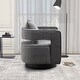 preview thumbnail 34 of 42, Accent Open Back Chair Modern Comfy Sofa Chair With Base, Club Chair Leisure Arm Chair For Lounge