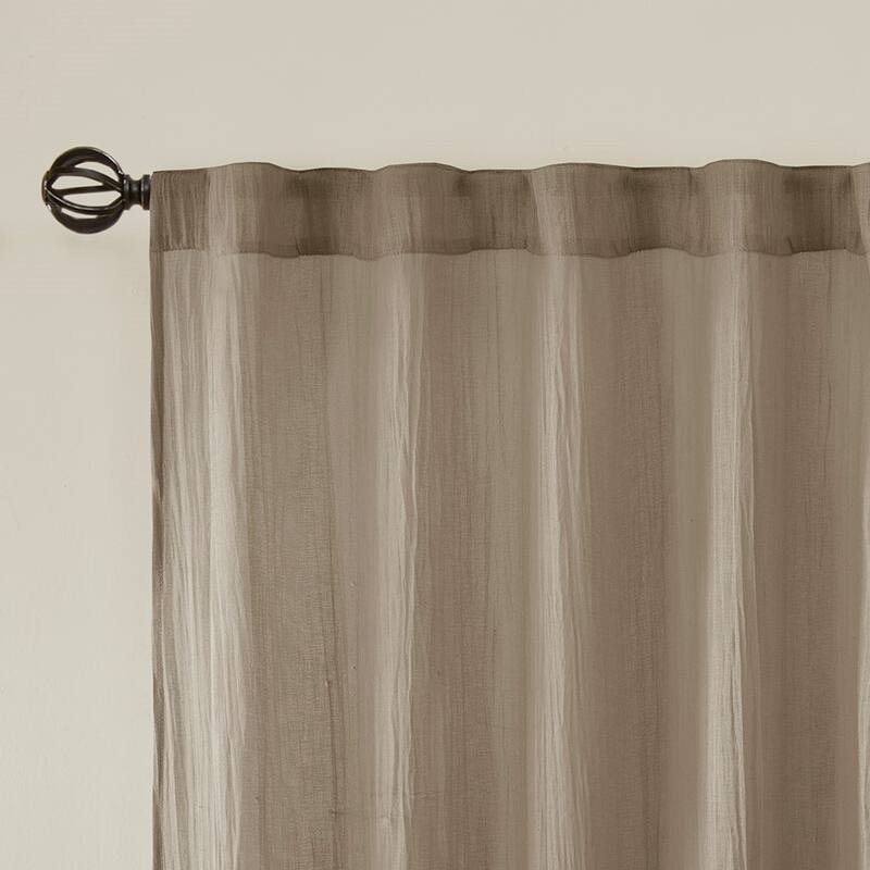 Solid Crushed Curtain Panel