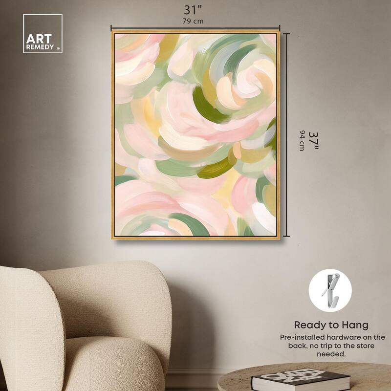 Brushstroke I Canvas by Art Remedy
